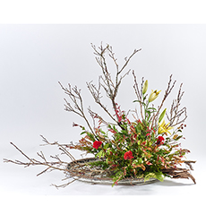 小原流台北支部　花展展花